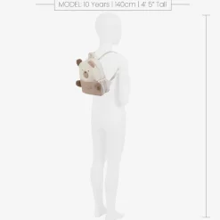 Mayoral Beige Bouclé Teddy Bear Backpack (25cm) Outlet