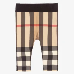 Burberry Beige Check Baby Leggings Online