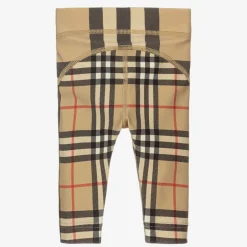 Burberry Beige Check Baby Sun Protective Leggings New