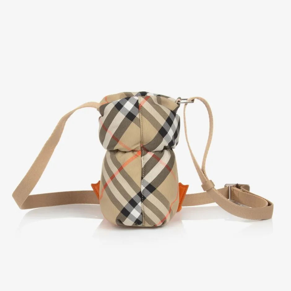 Burberry Beige Check Duck Bottle Holder (18cm) Sand Sale