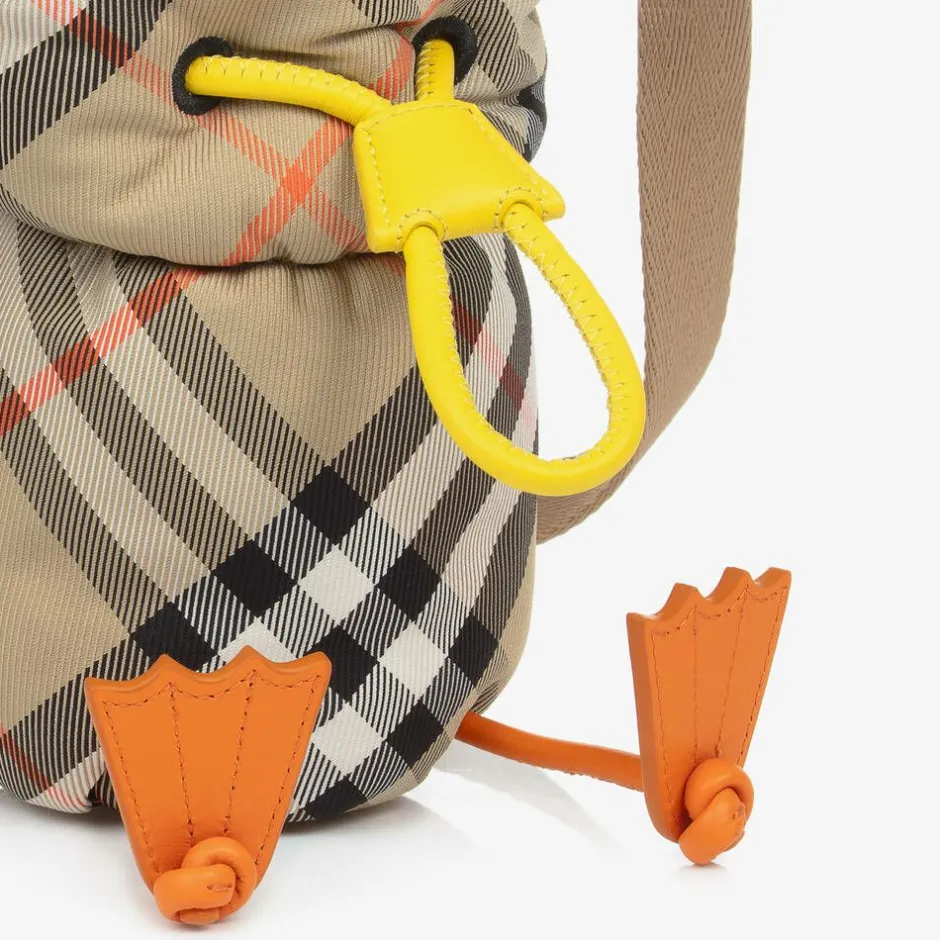 Burberry Beige Check Duck Bottle Holder (18cm) Sand Sale