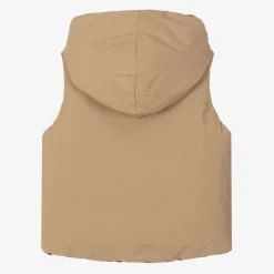 Burberry Beige Check Reversible Down Gilet SandCheck Online