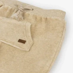 Mayoral Newborn Beige Corduroy Baby Joggers Sale