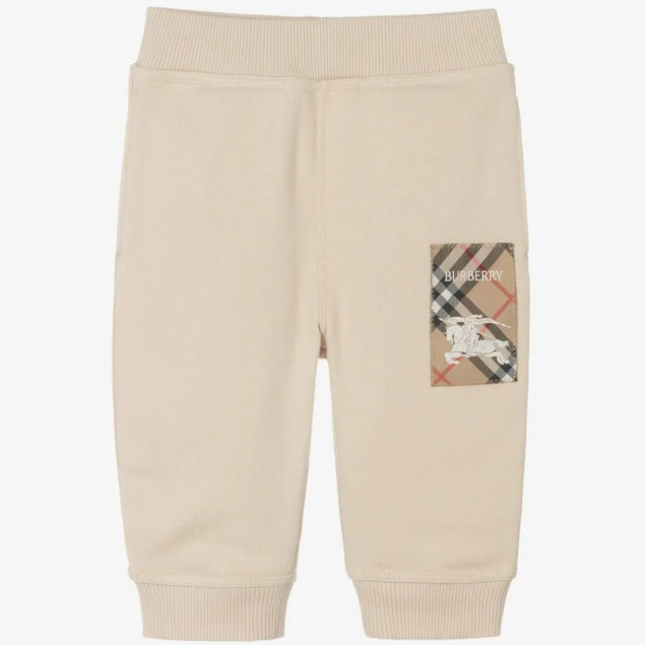 Burberry Beige Cotton Baby Joggers Best
