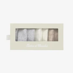 Tartine et Chocolat Beige Cotton Baby Socks (3 Pack) Discount