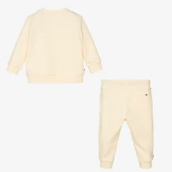 Tommy Hilfiger Beige Cotton Baby Tracksuit