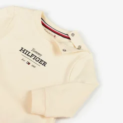 Tommy Hilfiger Beige Cotton Baby Tracksuit
