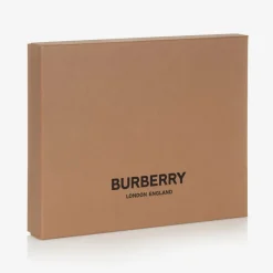 Burberry Beige Cotton Babygrow Gift Set Hot