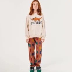 Bobo Choses Beige Cotton Fox Print Sweatshirt