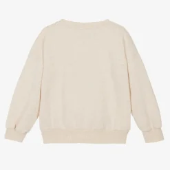 Bobo Choses Beige Cotton Fox Print Sweatshirt
