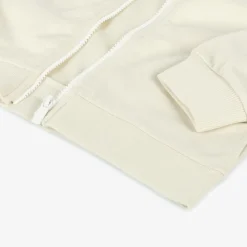 DKNY Beige Cotton Hooded Zip-Up Top Sale