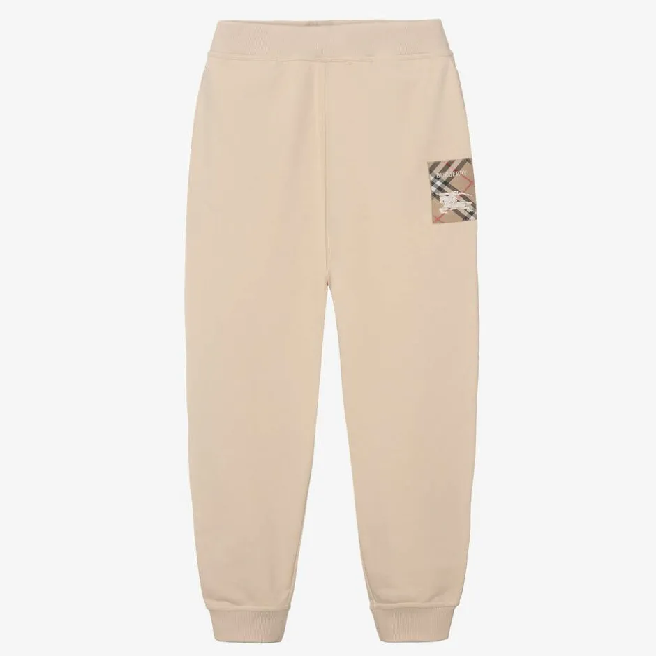 Burberry Beige Cotton Joggers Sale