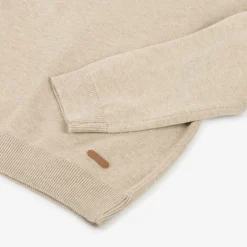 Mayoral Beige Cotton Knitted Sweater Clearance