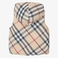 Burberry Beige Down Padded Reversible Gilet PaleStone Sale