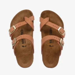 Birkenstock Beige Faux Leather Sandals Clearance