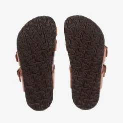 Birkenstock Beige Faux Leather Sandals Clearance