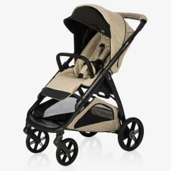 Fendi Beige FF Logo Stroller New