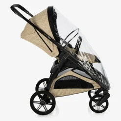 Fendi Beige FF Logo Stroller New