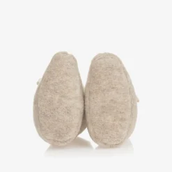 1 + in the family Beige Fleece Booties Clearance