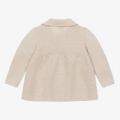 Artesanía Granlei Beige Knitted Baby Cardigan Outlet