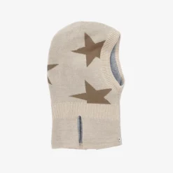 Molo Beige Knitted Star Balaclava Outlet