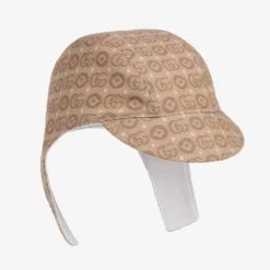 Gucci Beige Logo Baby Hat Sale