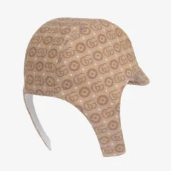 Gucci Beige Logo Baby Hat Sale