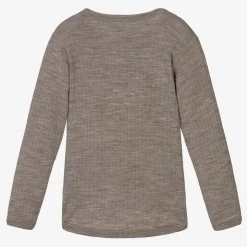 Joha Beige Merino Wool Knitted Top