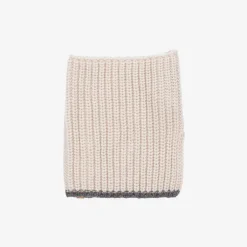 1 + in the family Beige Merino Wool Rib Knit Snood Outlet