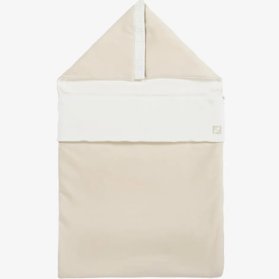 Fendi Beige Padded Cotton Nest (88cm) New