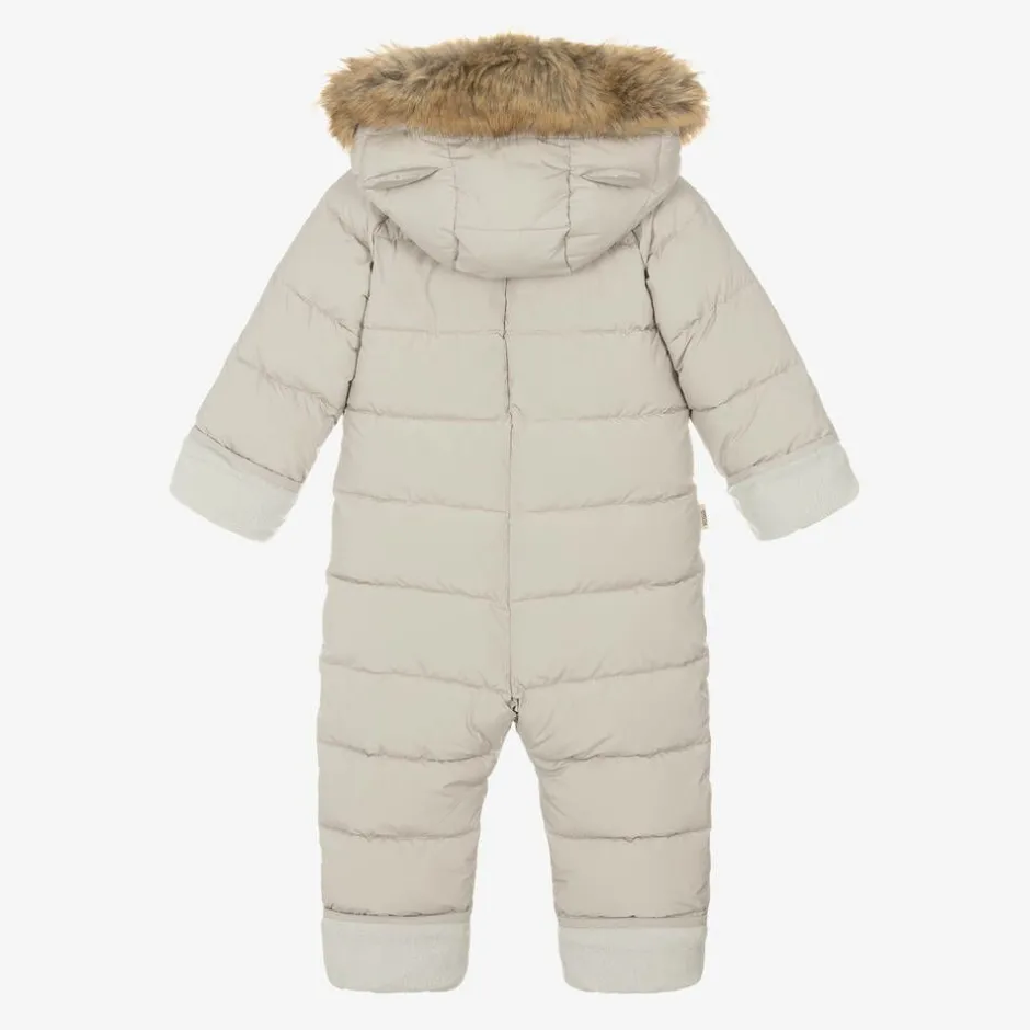 Töastie Beige Padded Snowsuit