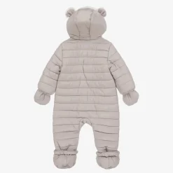 Mayoral Newborn Beige Padded Teddy Snowsuit Hot