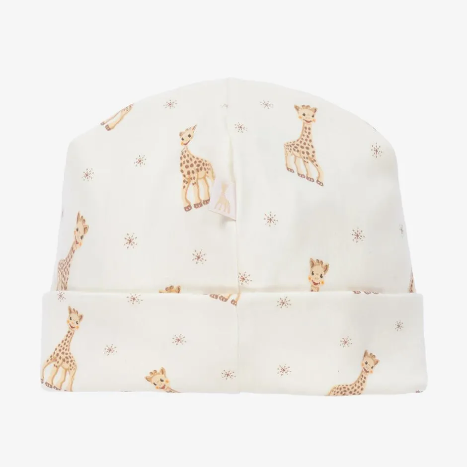 Kissy Kissy Beige Pima Cotton Baby Hat New