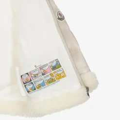 Moncler Enfant Beige Sherpa & Down Hooded Dofi Jacket Outlet