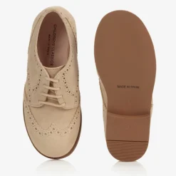 Childrens Classics Beige Suede Brogues Sale