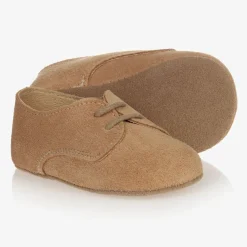 Early Days Beige Suede Pre-Walker Shoes Outlet