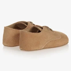 Early Days Beige Suede Pre-Walker Shoes Outlet