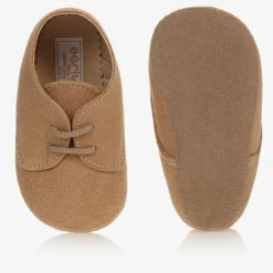 Early Days Beige Suede Pre-Walker Shoes Outlet