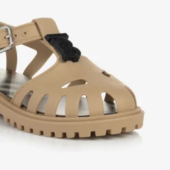 Burberry Beige TB Monogram Jelly Shoes Best