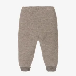 Joha Beige Thermal Wool Joggers Discount