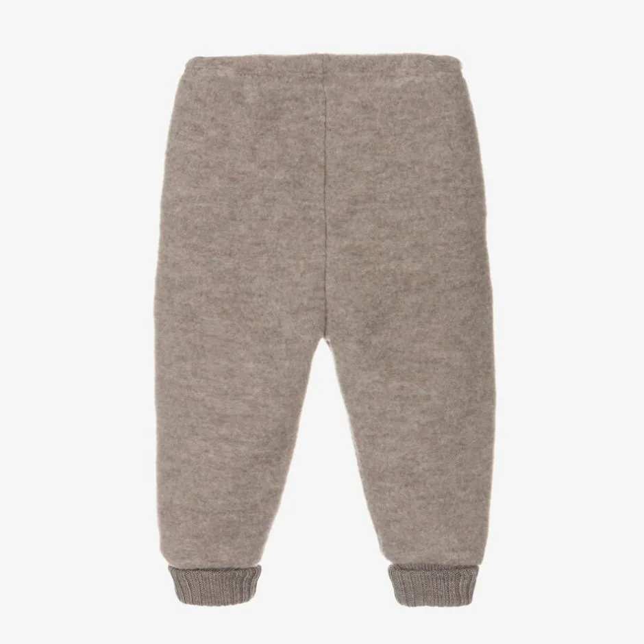 Joha Beige Thermal Wool Joggers Discount