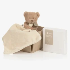 Doudou et Compagnie Beige Velour Teddy Doudou (22cm) New