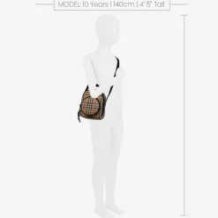 Burberry Beige Vintage Check Crossbody Bag Discount