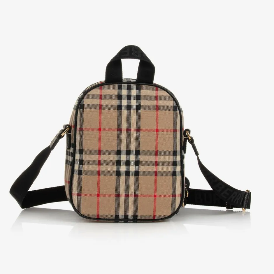 Burberry Beige Vintage Check Crossbody Bag Discount