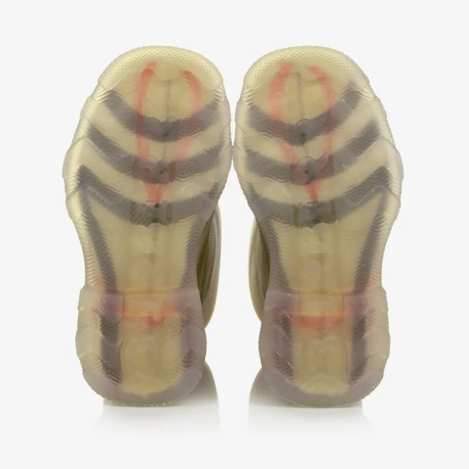 Burberry Beige Vintage Check Rain Boots Clearance