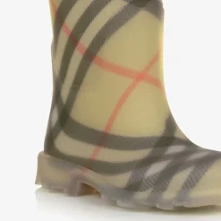 Burberry Beige Vintage Check Rain Boots Clearance