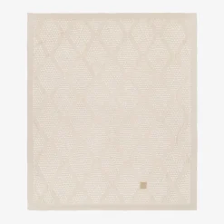 Jamiks Beige Viscose Knit Baby Blanket (100cm) Discount