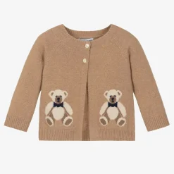 Beatrice amp; George Beige Wool & Cashmere Teddy Bear Cardigan Hot