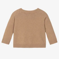 Beatrice amp; George Beige Wool & Cashmere Teddy Bear Cardigan Hot