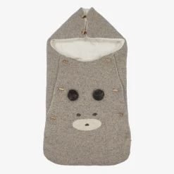 Paz Rodríguez Beige Wool & Silk Knit Baby Nest (71cm) Outlet